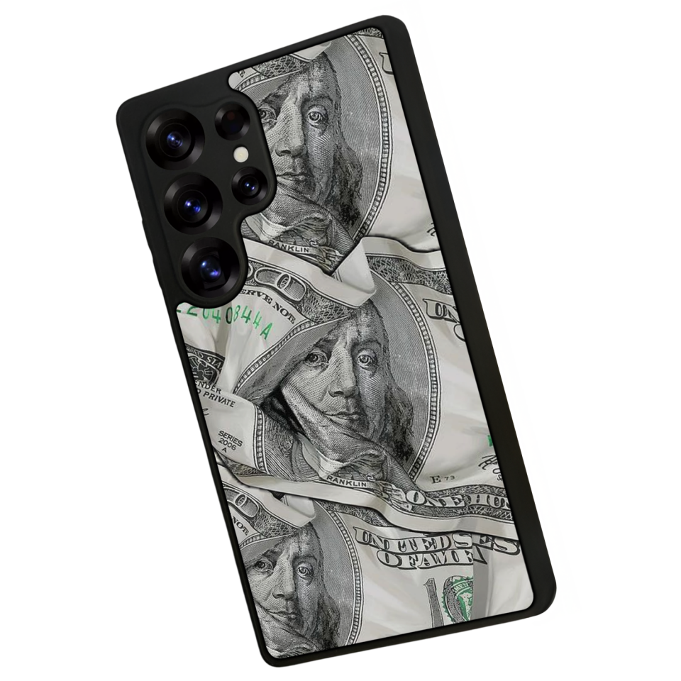 Samsung Galaxy S25 Ultra Uyumlu Money Para Tasarımlı Glossy Premium Kılıf