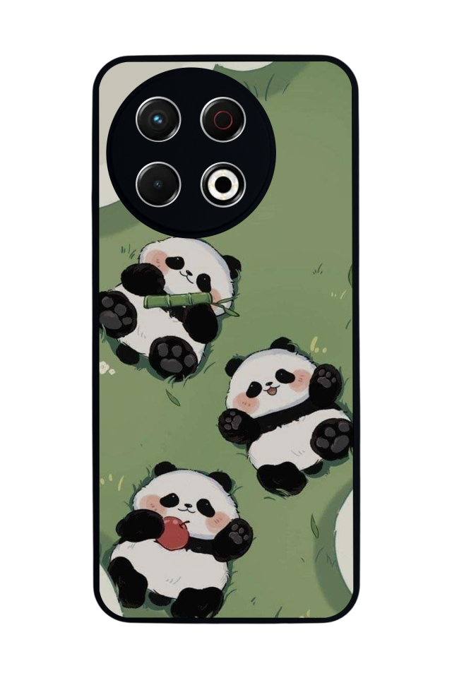 Tecno Spark 30 Pro Uyumlu Panda Tasarımlı Glossy Premium Kılıf