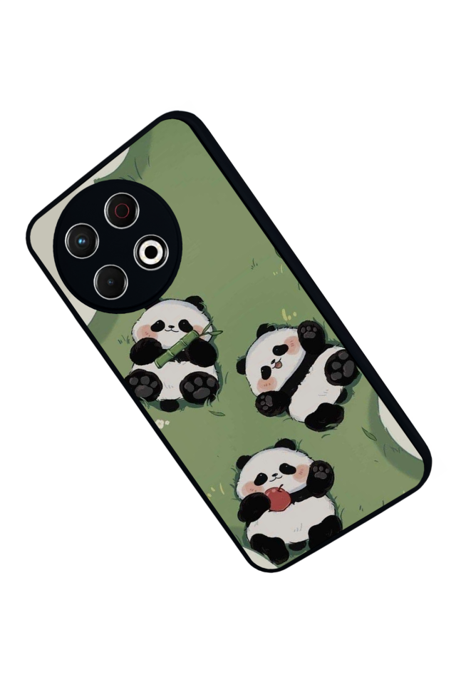 Tecno Spark 30 Pro Uyumlu Panda Tasarımlı Glossy Premium Kılıf