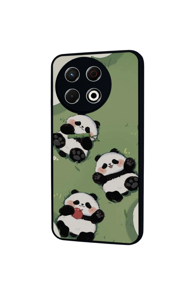 Tecno Spark 30 Pro Uyumlu Panda Tasarımlı Glossy Premium Kılıf