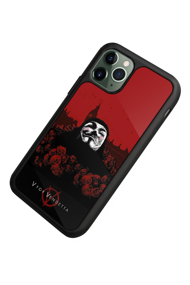 iPhone 11 Pro Max Uyumlu Vendetta Tasarımlı Glossy Premium Kılıf