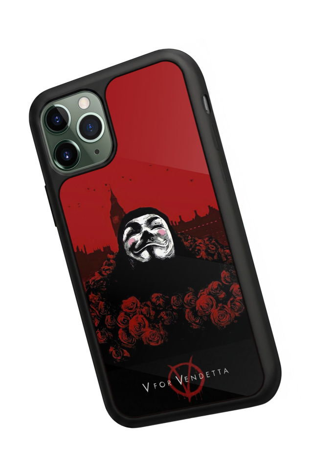 iPhone 11 Pro Max Uyumlu Vendetta Tasarımlı Glossy Premium Kılıf