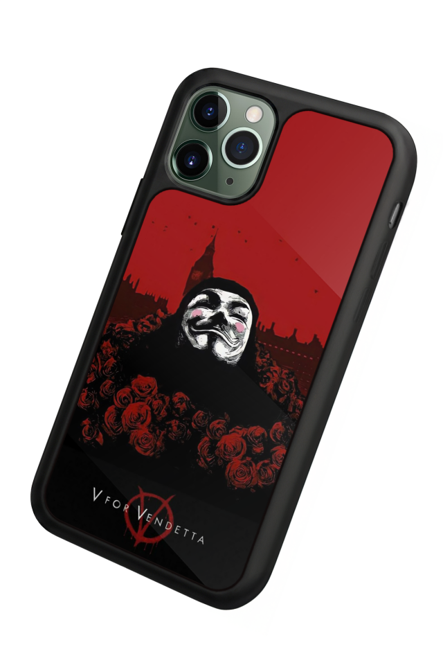 iPhone 11 Pro Max Uyumlu Vendetta Tasarımlı Glossy Premium Kılıf