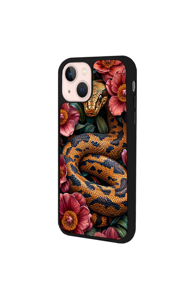 iPhone 15 Plus Uyumlu Yılan Tasarımlı Glossy Premium Kılıf