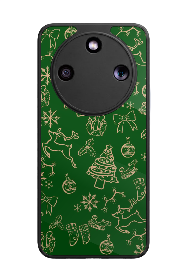 Honor Magic 8 Lite Uyumlu Yilbasi Christmas Tasarımlı Glossy Premium Kılıf