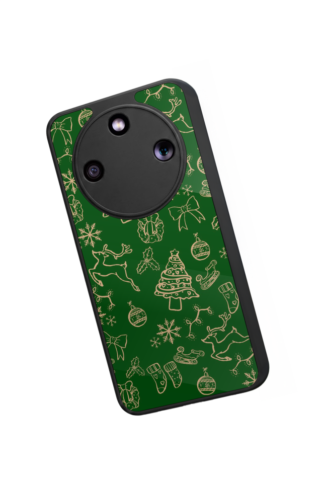 Honor Magic 8 Lite Uyumlu Yilbasi Christmas Tasarımlı Glossy Premium Kılıf