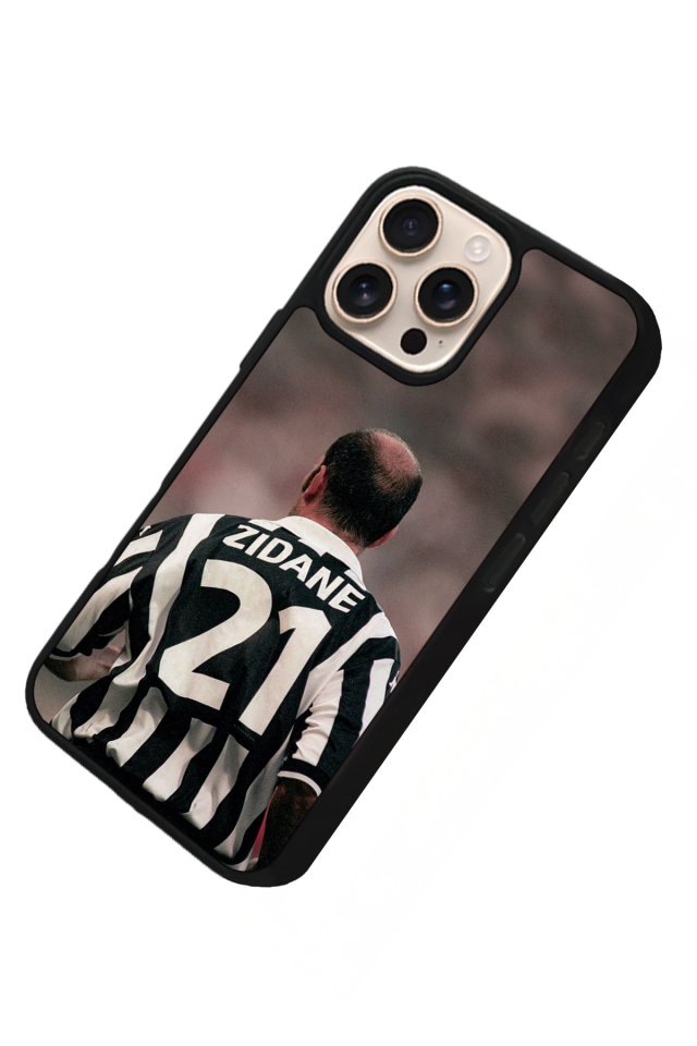 iPhone 14 Pro Uyumlu Zidane Tasarımlı Glossy Premium Kılıf