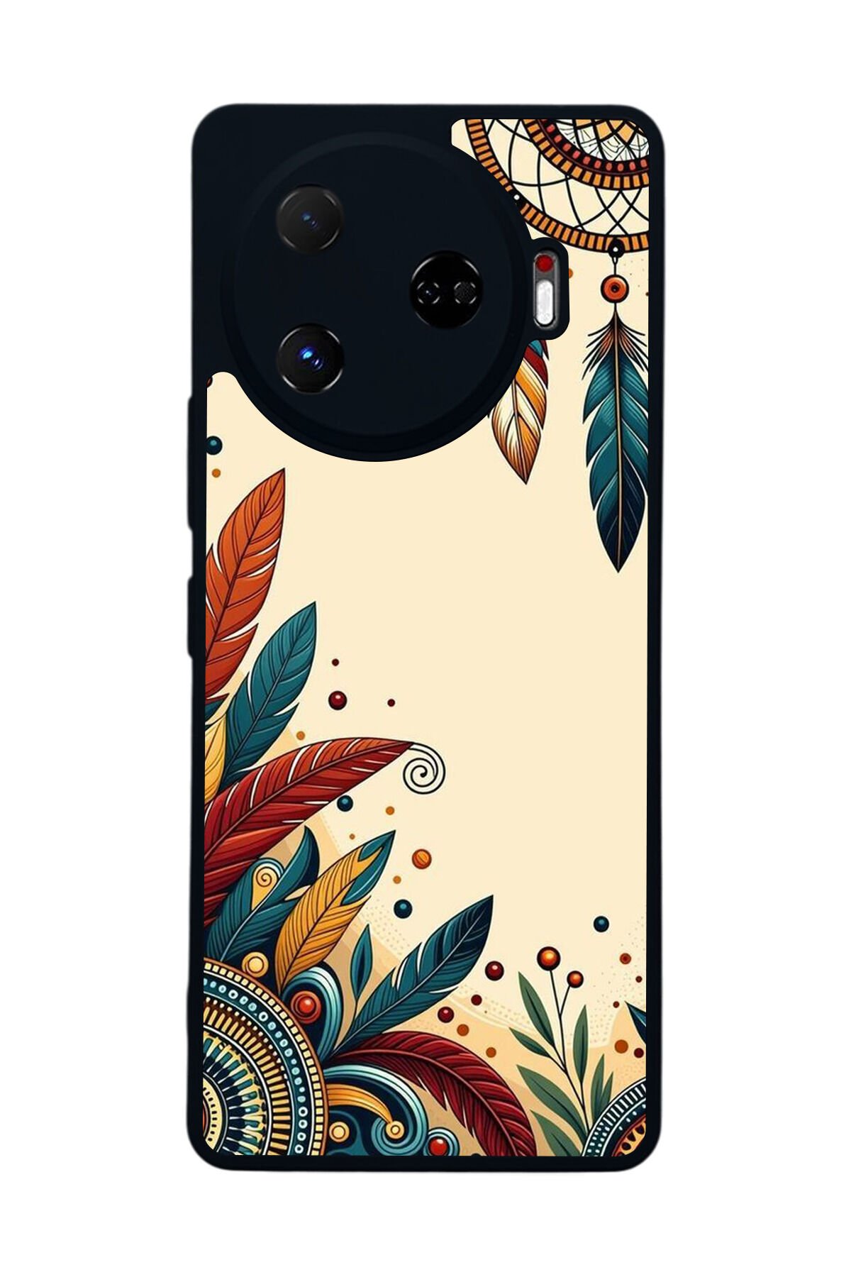 Tecno Camon 30 Pro Uyumlu Mandala Tasarımlı Glossy Premium Kılıf