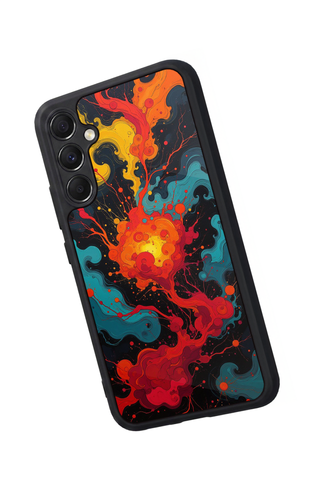 Samsung Galaxy A34 Uyumlu Abstract Tasarımlı Glossy Premium Kılıf