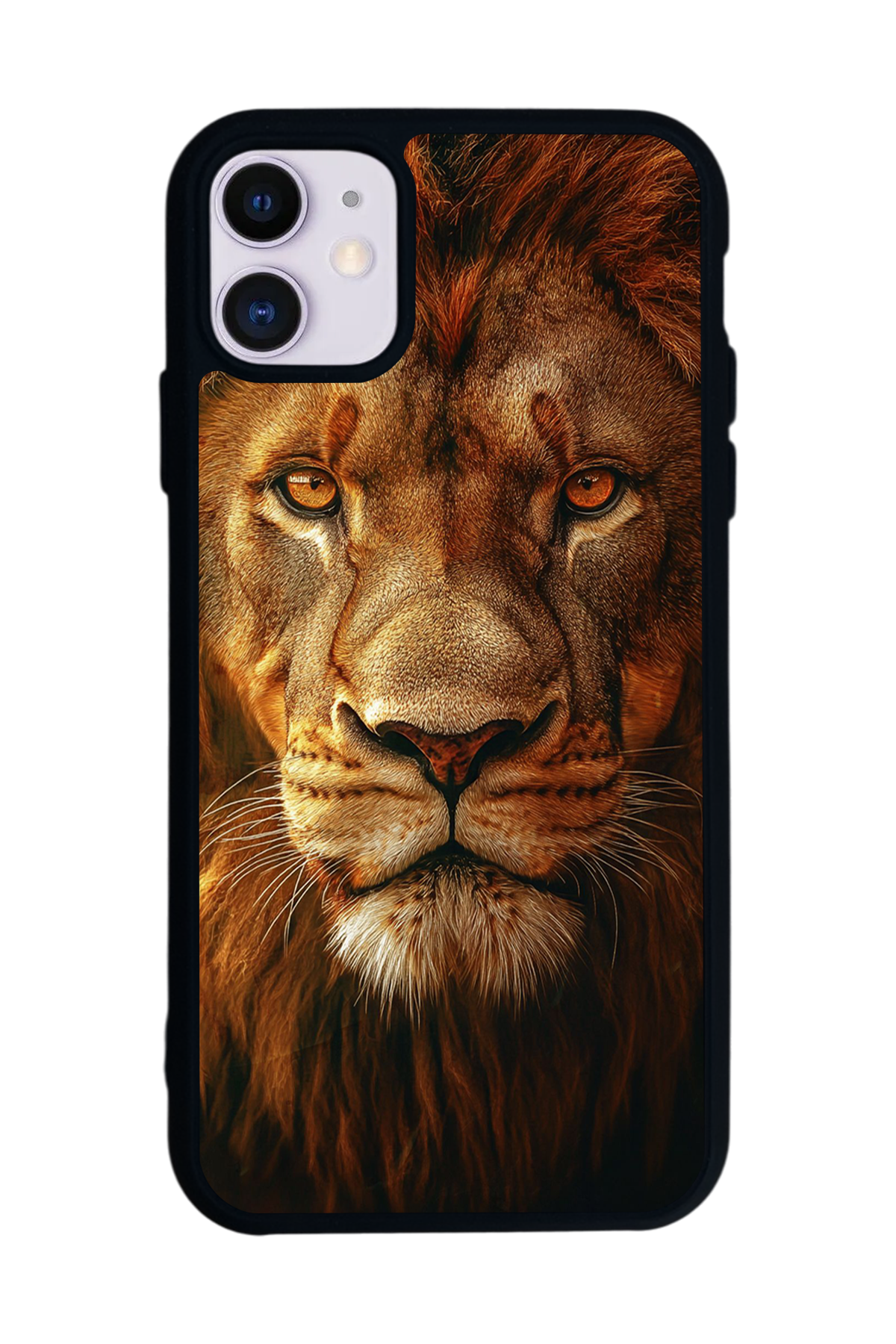 iPhone 11 Uyumlu Aslan Tasarımlı Glossy Premium Kılıf