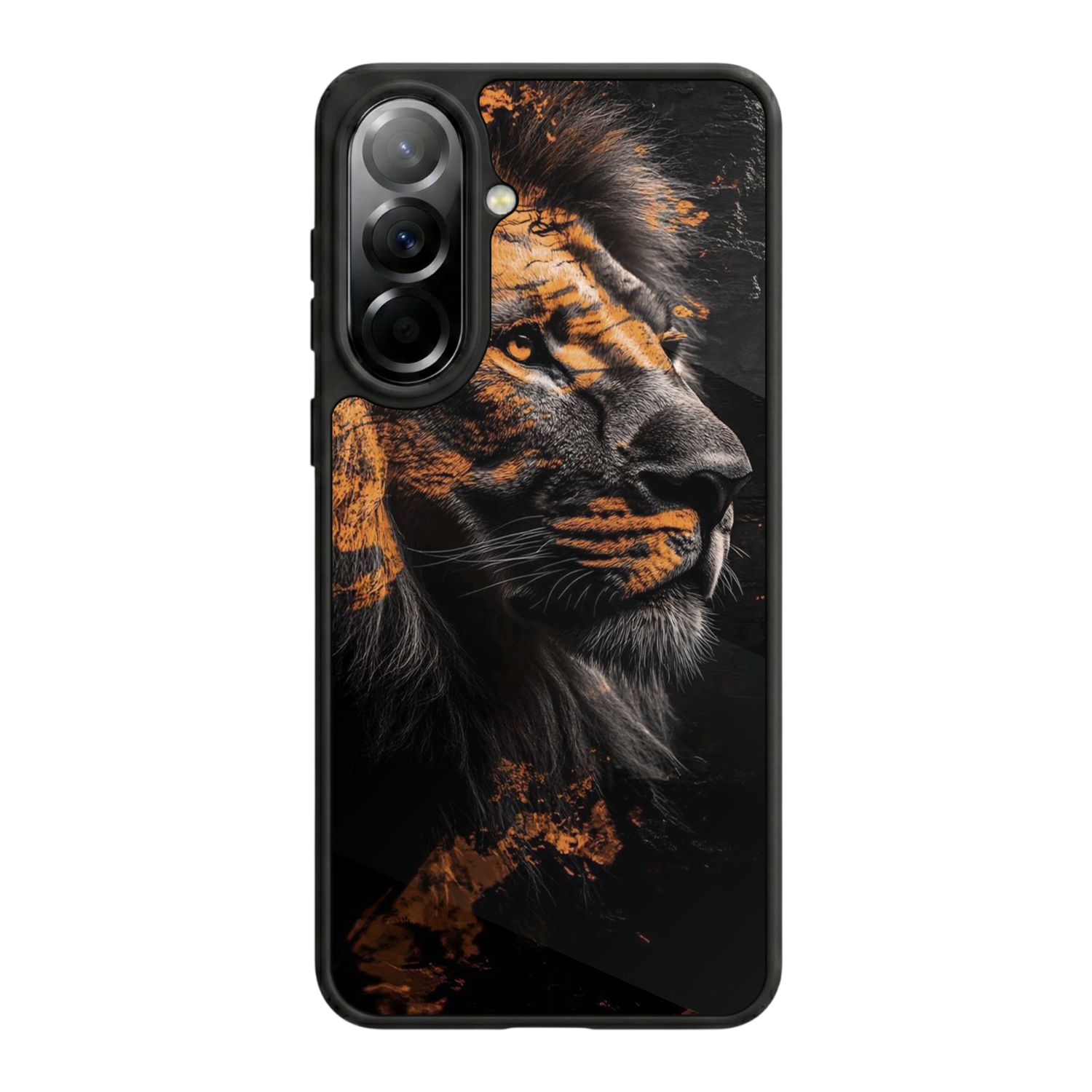 Samsung Galaxy A37 Uyumlu Aslan Tasarımlı Glossy Premium Kılıf