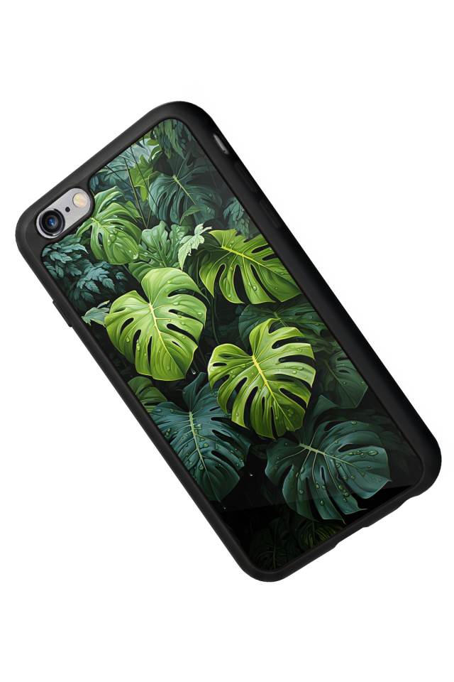 iPhone 6 Plus Uyumlu Botanik Tasarımlı Glossy Premium Kılıf