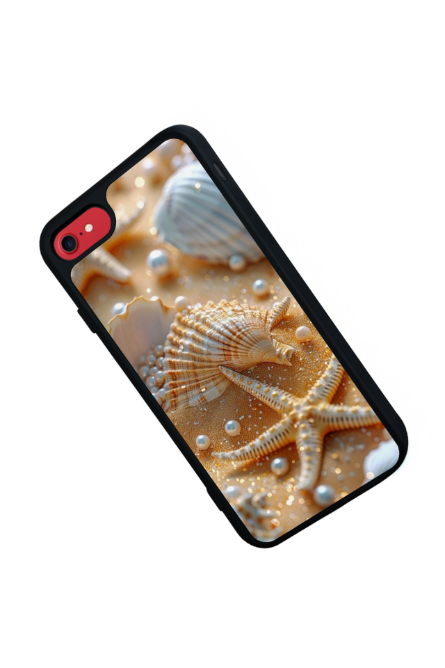 iPhone SE Uyumlu  İnci Tasarımlı Glossy Premium Kılıf