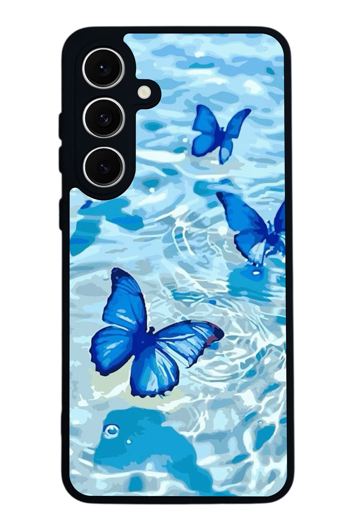 Samsung Galaxy S24 FE Uyumlu Kelebek Tasarımlı Glossy Premium Kılıf
