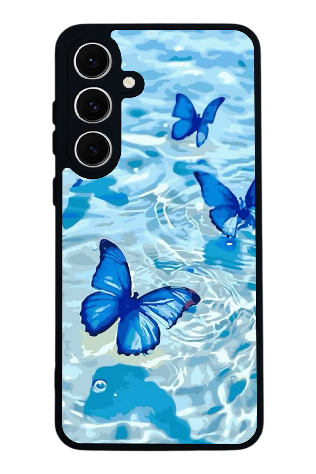 Samsung Galaxy S24 FE Uyumlu Kelebek Tasarımlı Glossy Premium Kılıf