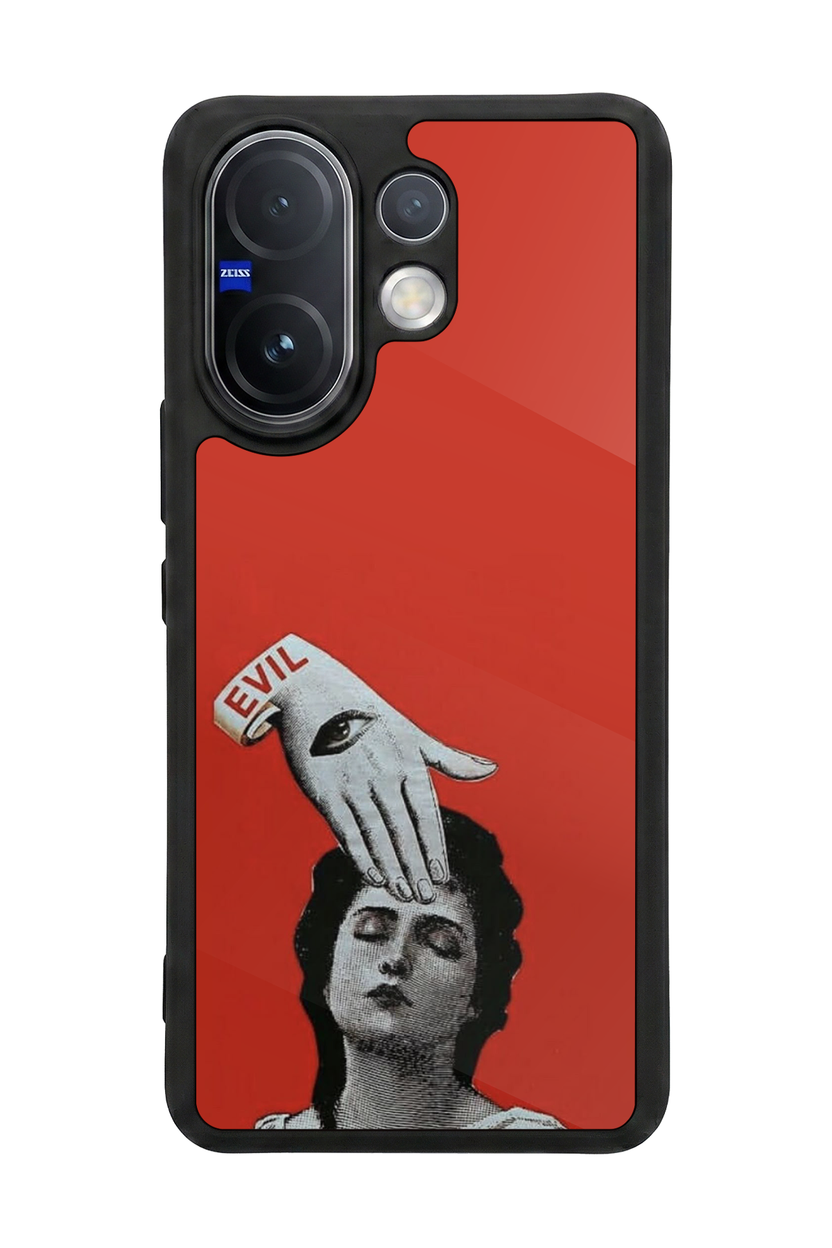 Vivo V60 Uyumlu Kirmizi Tasarımlı Glossy Premium Kılıf