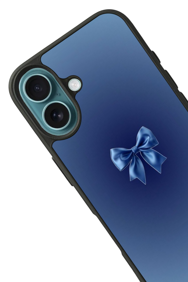 iPhone 16 Uyumlu Kurdele Tasarımlı Glossy Premium Kılıf