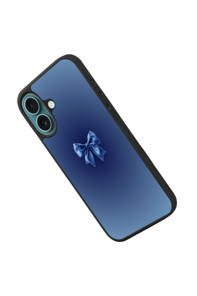iPhone 16 Uyumlu Kurdele Tasarımlı Glossy Premium Kılıf