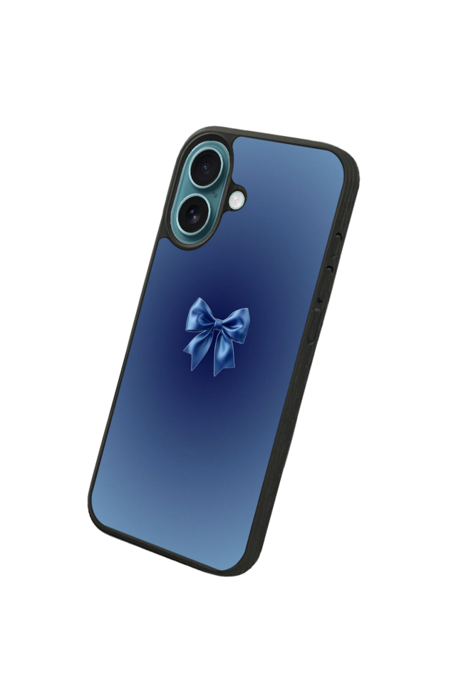 iPhone 16 Uyumlu Kurdele Tasarımlı Glossy Premium Kılıf