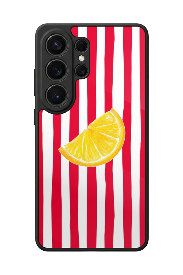 Samsung Galaxy S26 Ultra Uyumlu Limon Tasarımlı Glossy Premium Kılıf