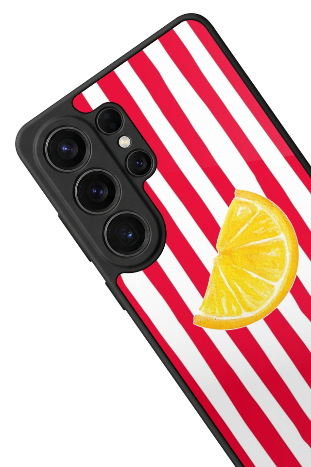 Samsung Galaxy S26 Ultra Uyumlu Limon Tasarımlı Glossy Premium Kılıf