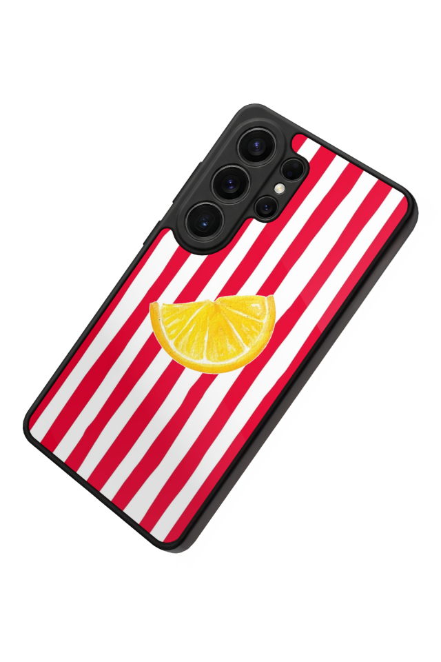 Samsung Galaxy S26 Ultra Uyumlu Limon Tasarımlı Glossy Premium Kılıf