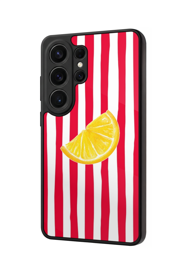 Samsung Galaxy S26 Ultra Uyumlu Limon Tasarımlı Glossy Premium Kılıf
