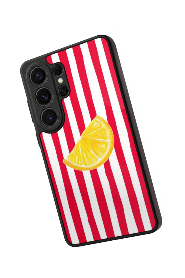 Samsung Galaxy S26 Ultra Uyumlu Limon Tasarımlı Glossy Premium Kılıf