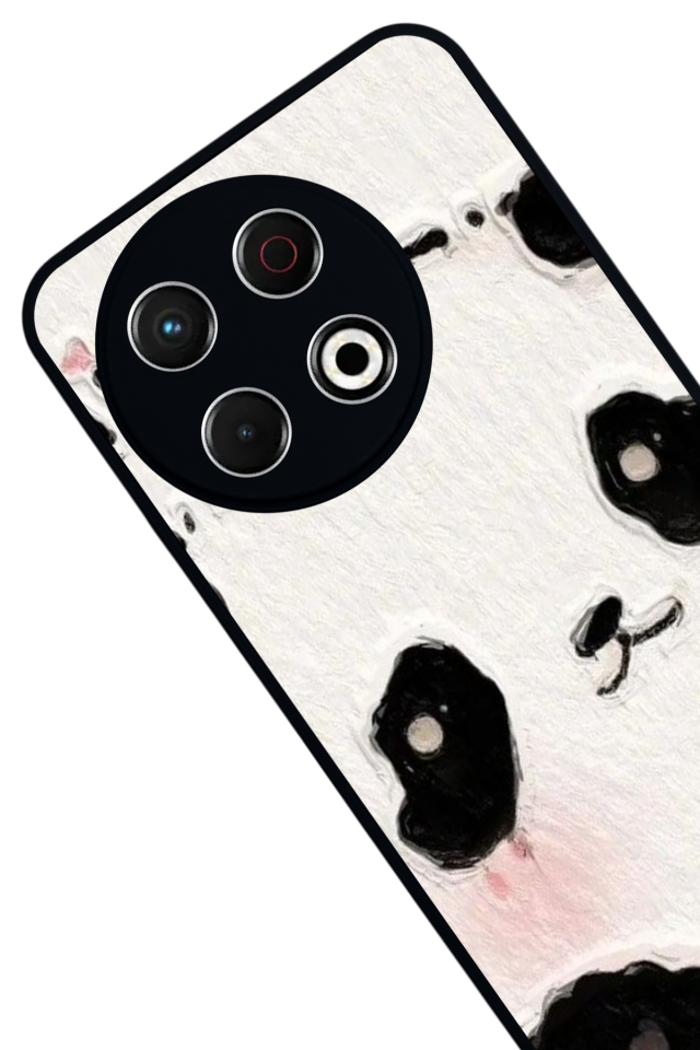 Tecno Spark 30 Pro Uyumlu Panda Tasarımlı Glossy Premium Kılıf