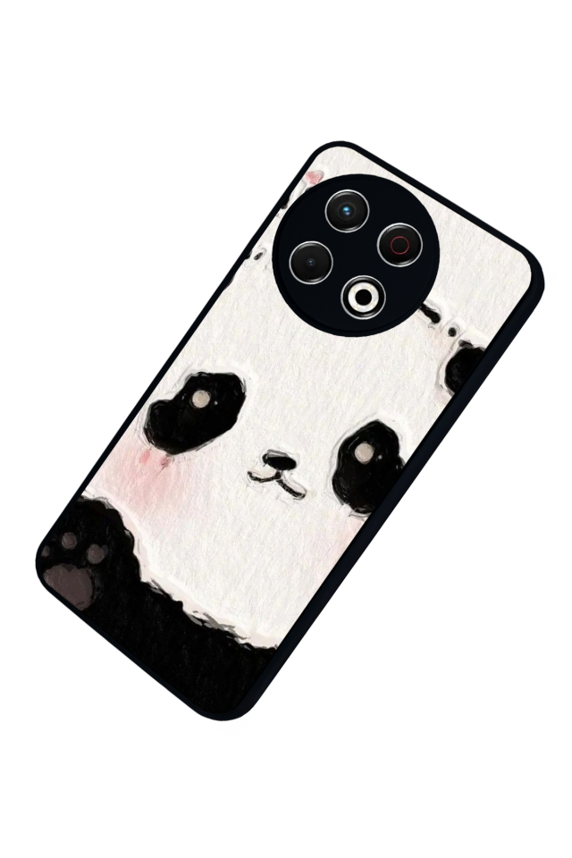 Tecno Spark 30 Pro Uyumlu Panda Tasarımlı Glossy Premium Kılıf