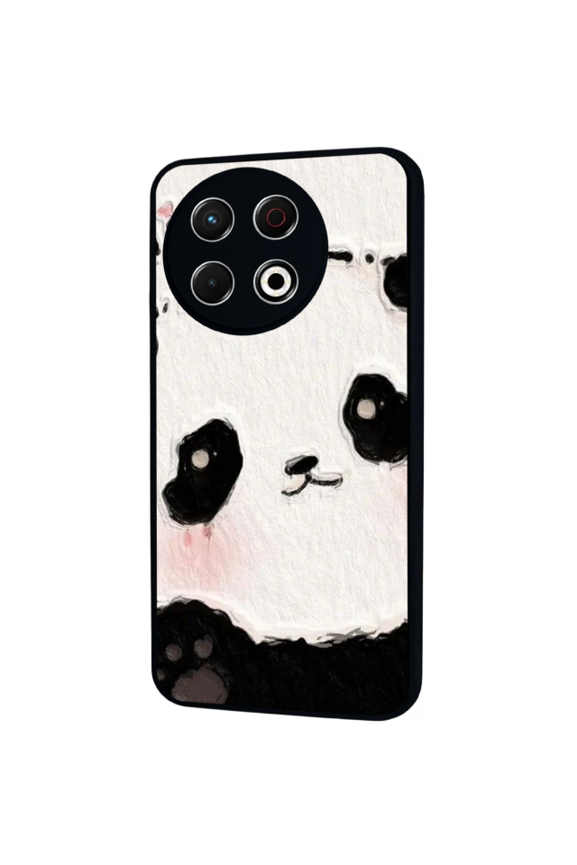 Tecno Spark 30 Pro Uyumlu Panda Tasarımlı Glossy Premium Kılıf