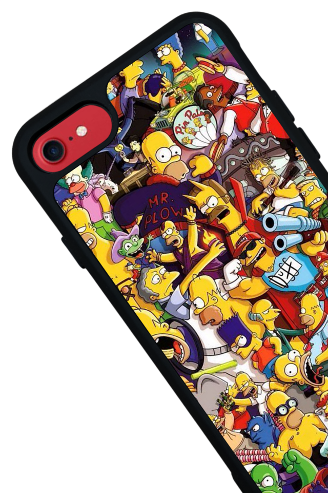 iPhone 7 Uyumlu The Simpsons Tasarımlı Glossy Premium Kılıf