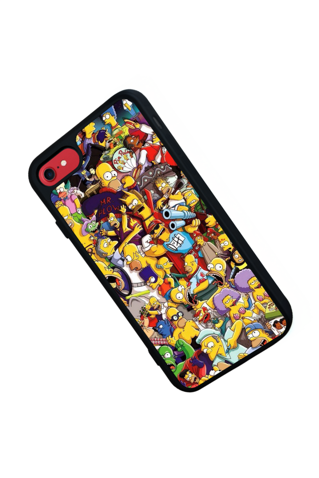 iPhone 7 Uyumlu The Simpsons Tasarımlı Glossy Premium Kılıf