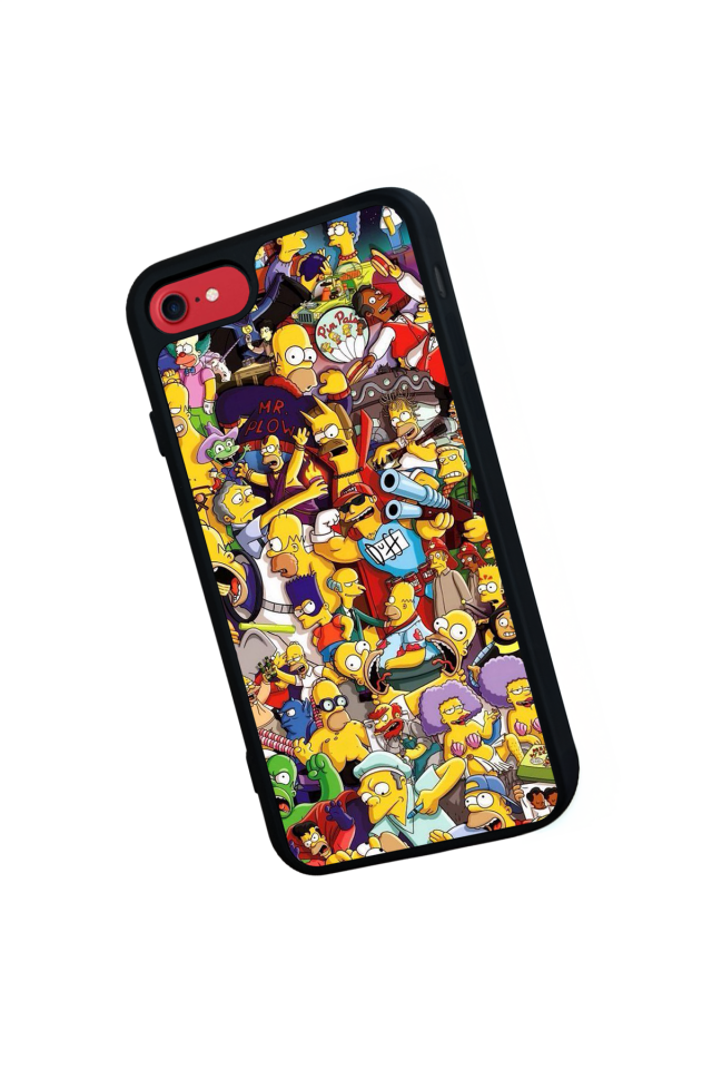 iPhone 7 Uyumlu The Simpsons Tasarımlı Glossy Premium Kılıf