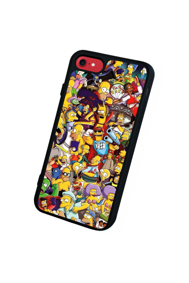 iPhone 7 Uyumlu The Simpsons Tasarımlı Glossy Premium Kılıf