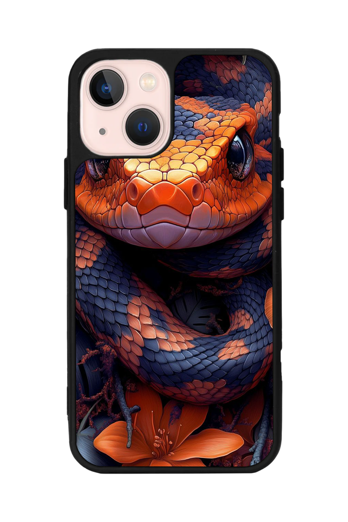 iPhone 15 Plus Uyumlu Yılan Tasarımlı Glossy Premium Kılıf