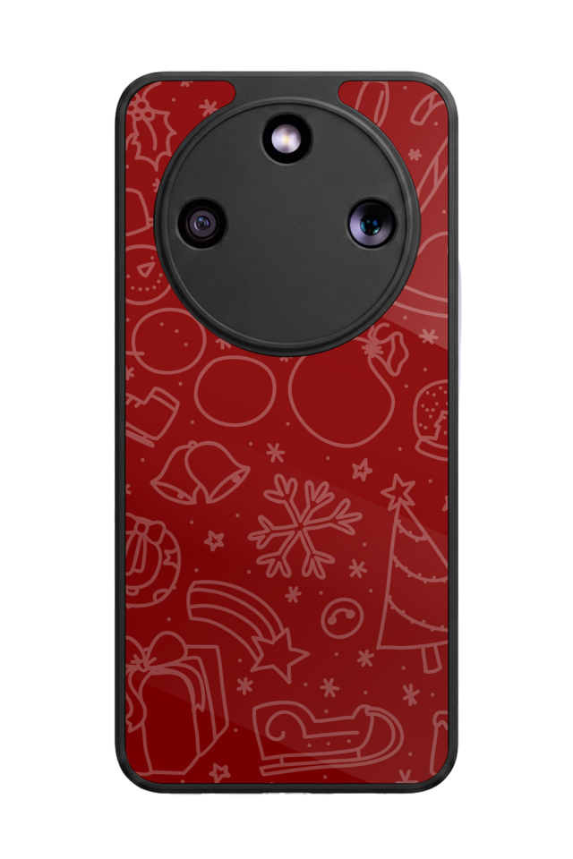 Honor Magic 8 Lite Uyumlu Yilbasi Christmas Tasarımlı Glossy Premium Kılıf