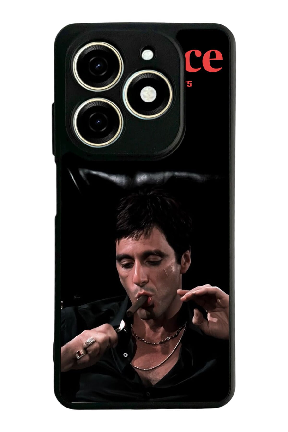 Tecno Spark 20/20C Uyumlu Scarface Tasarımlı Glossy Premium Kılıf