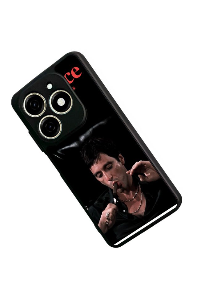 Tecno Spark 20/20C Uyumlu Scarface Tasarımlı Glossy Premium Kılıf