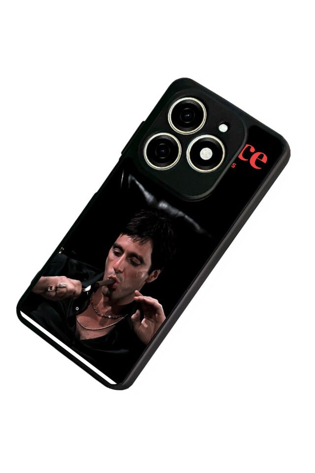 Tecno Spark 20/20C Uyumlu Scarface Tasarımlı Glossy Premium Kılıf