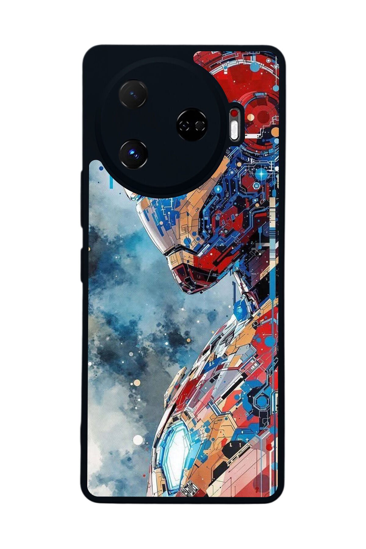 Tecno Camon 30 Pro Uyumlu Iron Man ( Demir Adam ) Tasarımlı Glossy Premium Kılıf