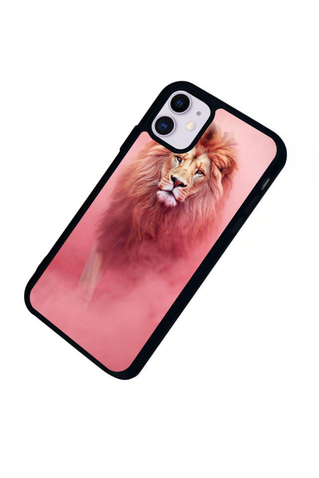 iPhone 11 Uyumlu Aslan Tasarımlı Glossy Premium Kılıf