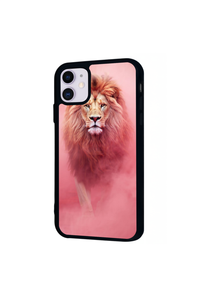 iPhone 11 Uyumlu Aslan Tasarımlı Glossy Premium Kılıf