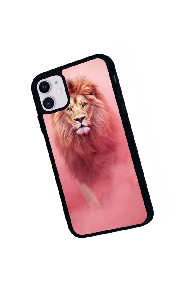 iPhone 11 Uyumlu Aslan Tasarımlı Glossy Premium Kılıf