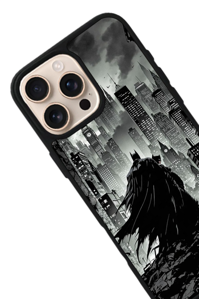 iPhone 15 Pro Max Uyumlu Batman Tasarımlı Glossy Premium Kılıf
