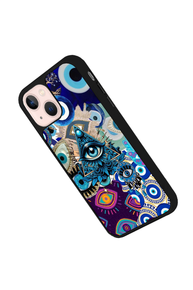 iPhone 15 Plus Uyumlu Göz Tasarımlı Glossy Premium Kılıf