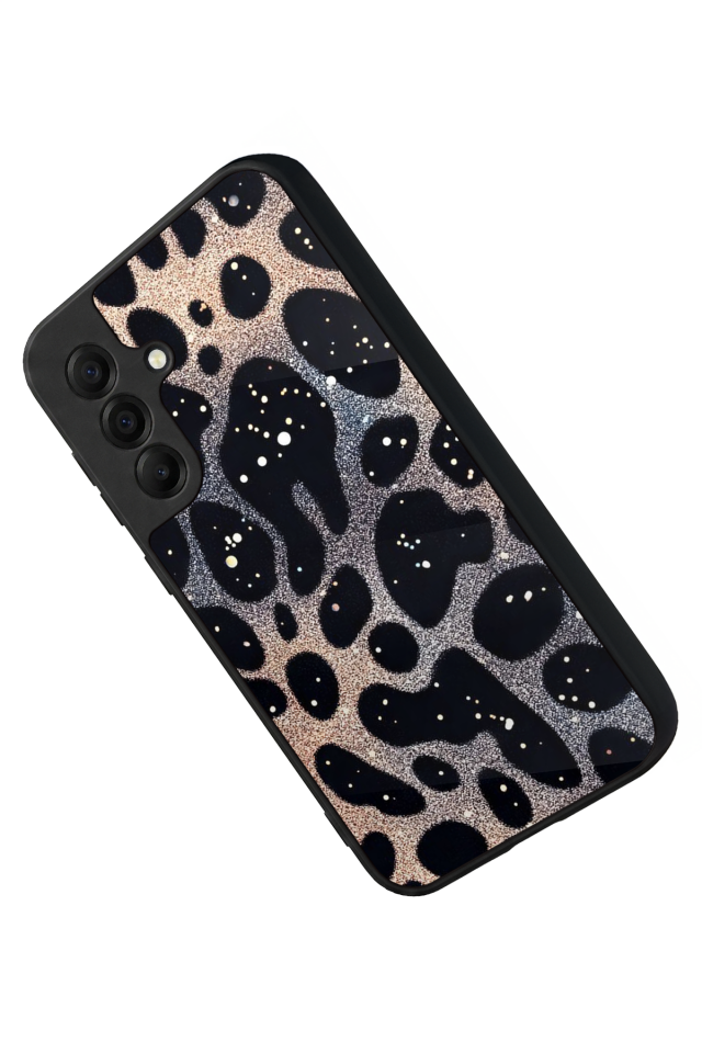 Samsung Galaxy A17 Uyumlu Hologram Leopar Tasarımlı Glossy Premium Kılıf