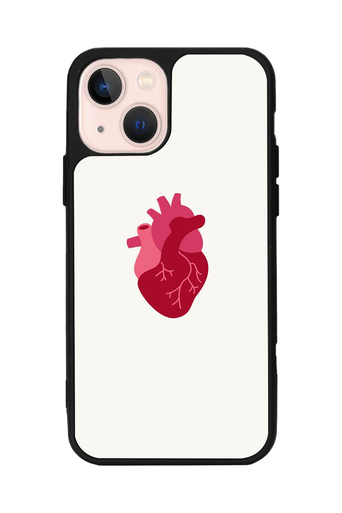 iPhone 14 Plus Uyumlu Kalp Love Tasarımlı Glossy Premium Kılıf