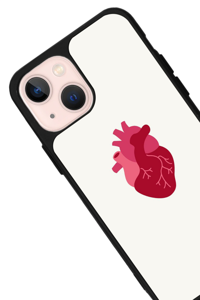 iPhone 14 Plus Uyumlu Kalp Love Tasarımlı Glossy Premium Kılıf