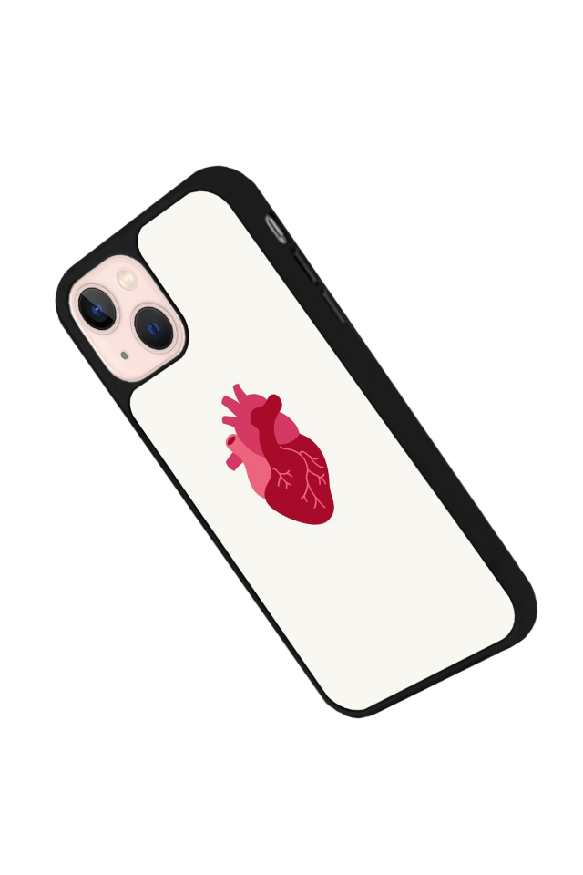 iPhone 14 Plus Uyumlu Kalp Love Tasarımlı Glossy Premium Kılıf